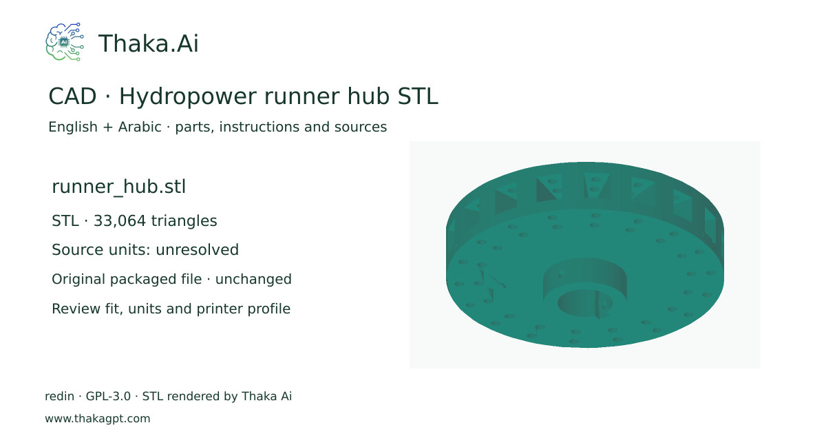CAD · Hydropower runner hub STL · runner_hub.stl