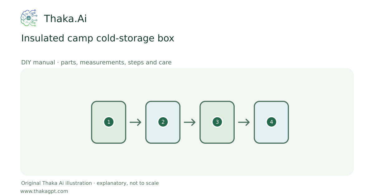 Insulated camp cold-storage box