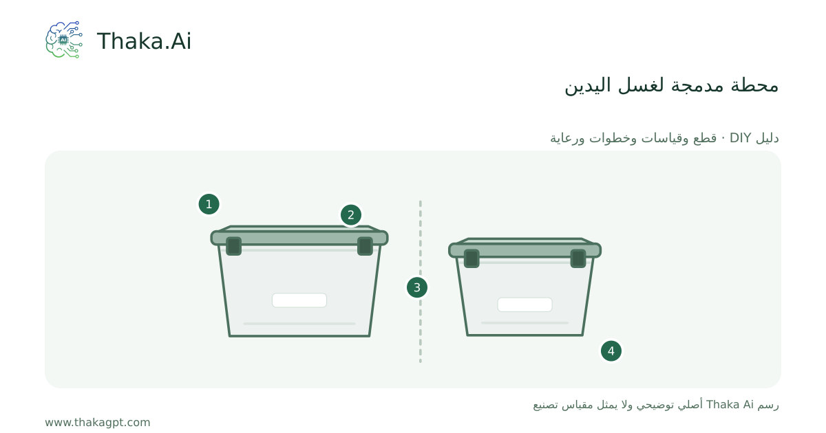 محطة مدمجة لغسل اليدين