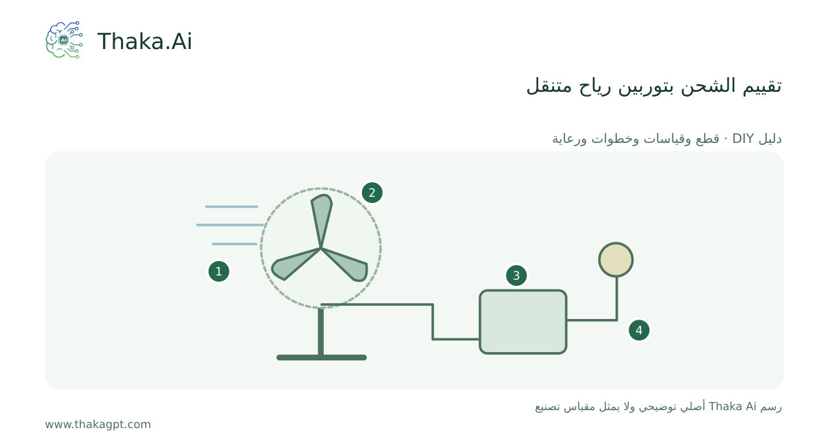 تقييم الشحن بتوربين رياح متنقل