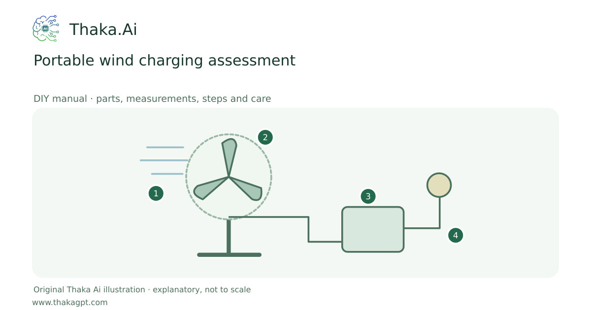 Portable wind charging assessment