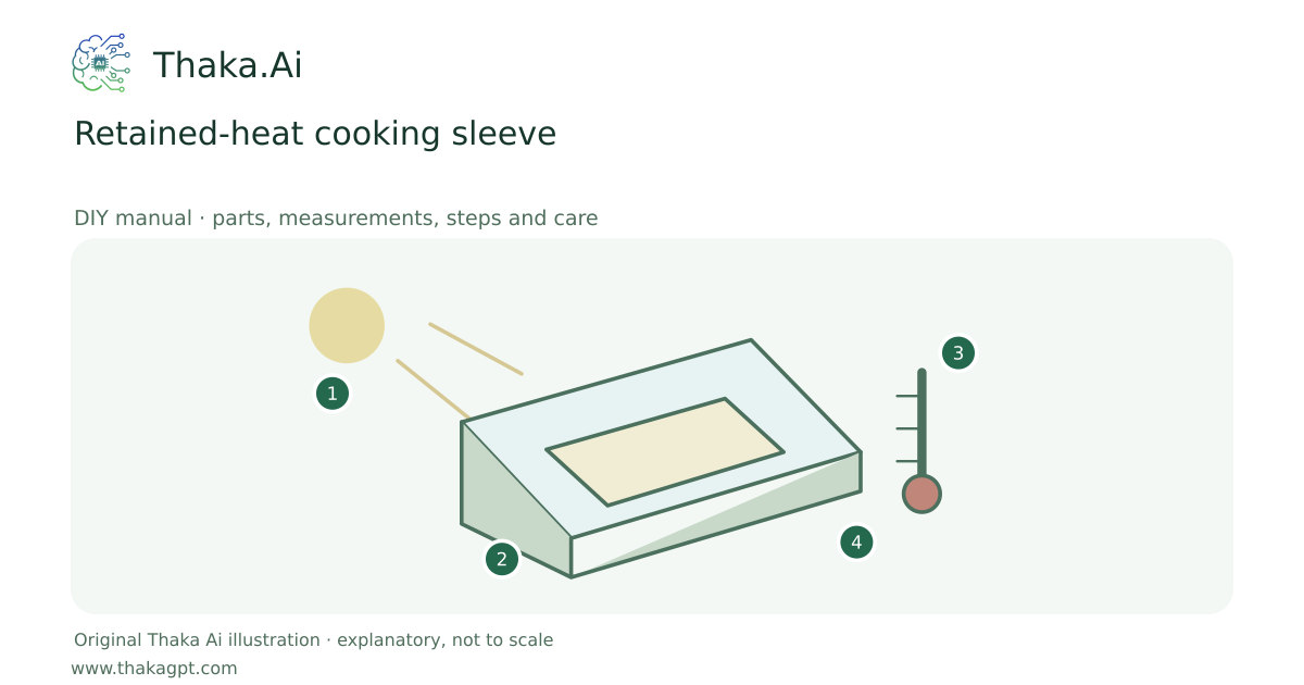 Retained-heat cooking sleeve