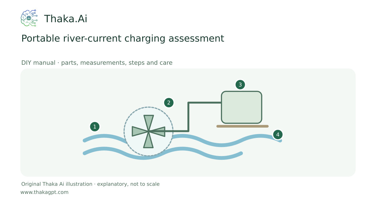 Portable river-current charging assessment