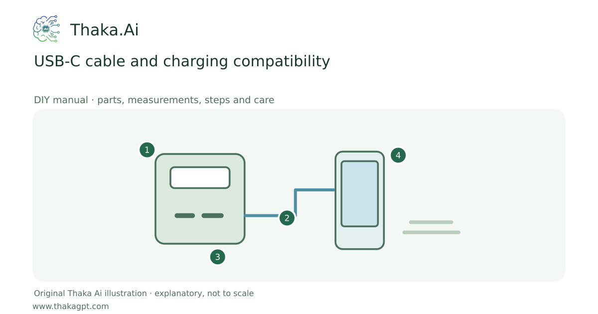 USB-C cable and charging compatibility