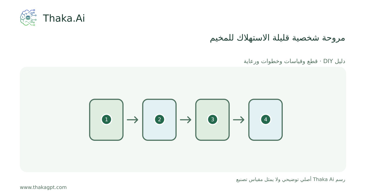 مروحة شخصية قليلة الاستهلاك للمخيم