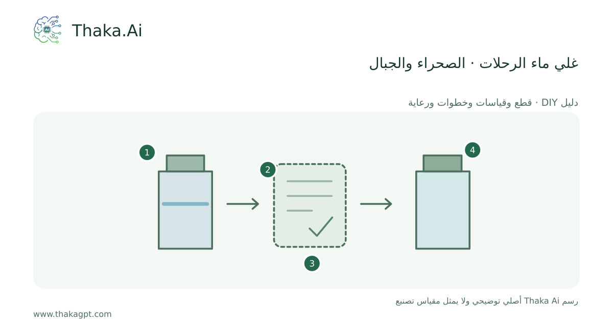 غلي ماء الرحلات · الصحراء والجبال