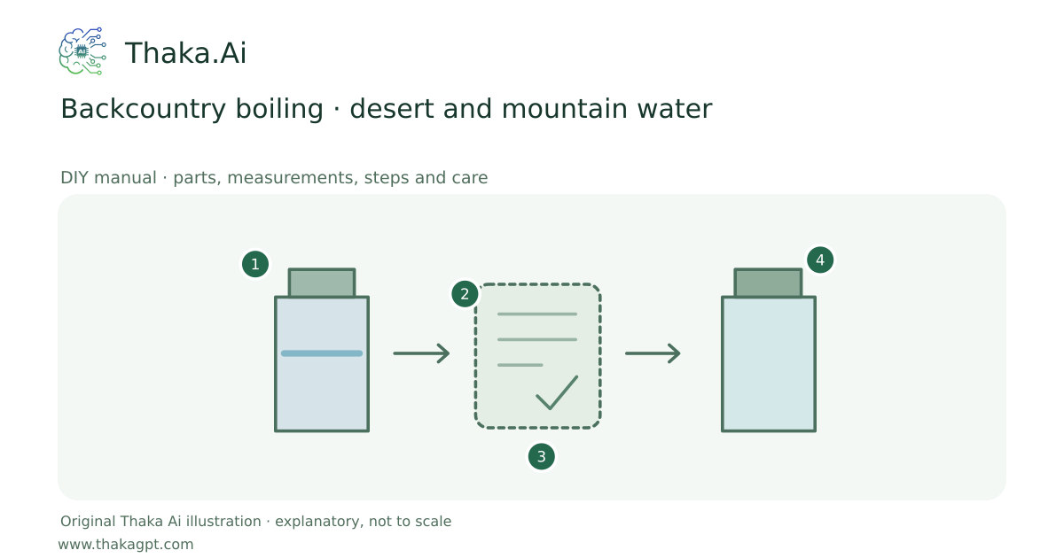 Backcountry boiling · desert and mountain water