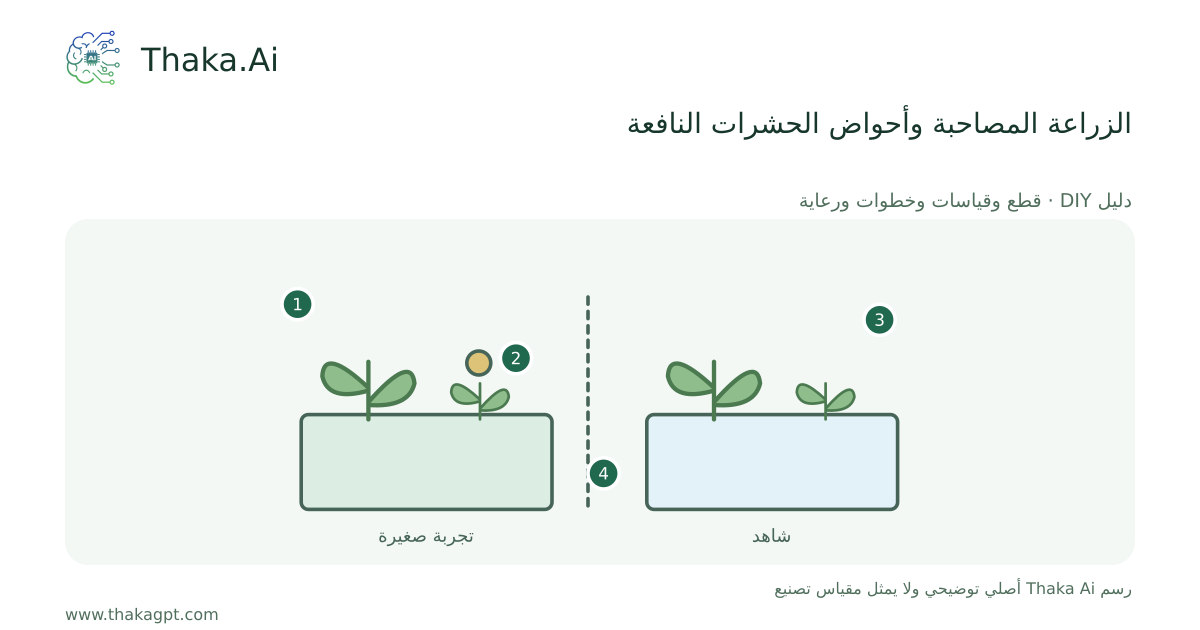 الزراعة المصاحبة وأحواض الحشرات النافعة