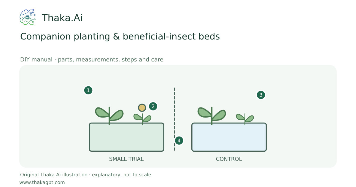 Companion planting & beneficial-insect beds