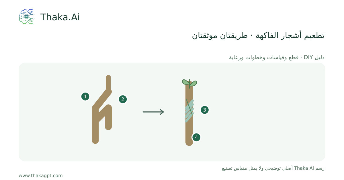 تطعيم أشجار الفاكهة · طريقتان موثقتان