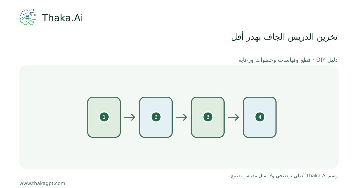 تخزين الدريس الجاف بهدر أقل