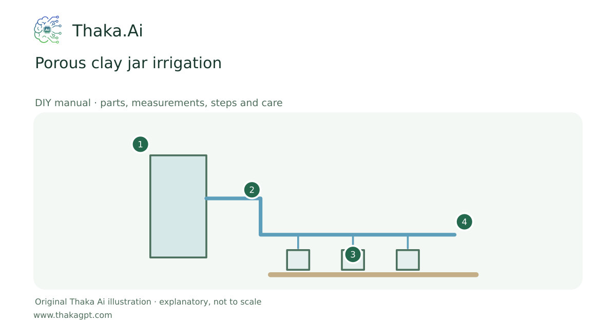 Porous clay jar irrigation