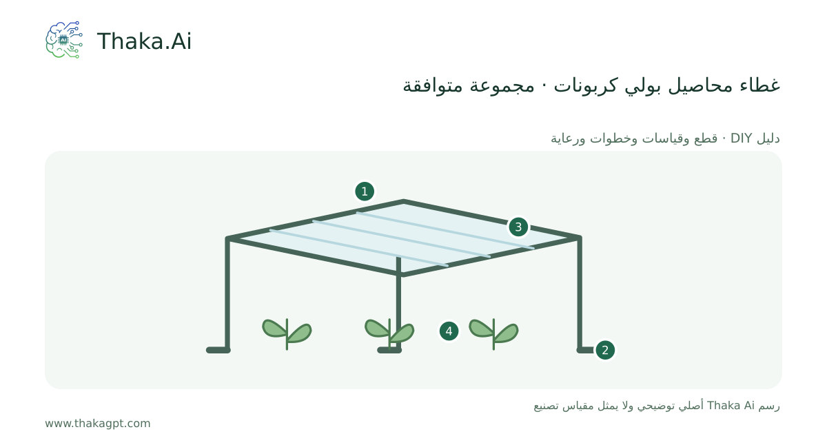 غطاء محاصيل بولي كربونات · مجموعة متوافقة
