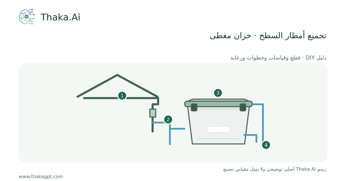 تجميع أمطار السطح · خزان مغطى