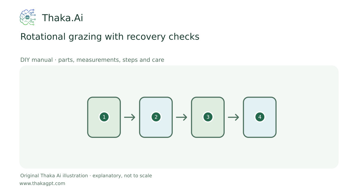 Rotational grazing with recovery checks