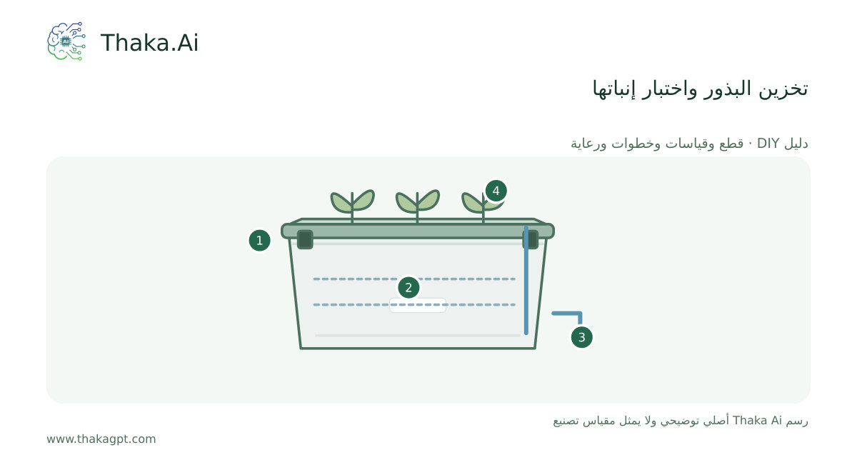 تخزين البذور واختبار إنباتها