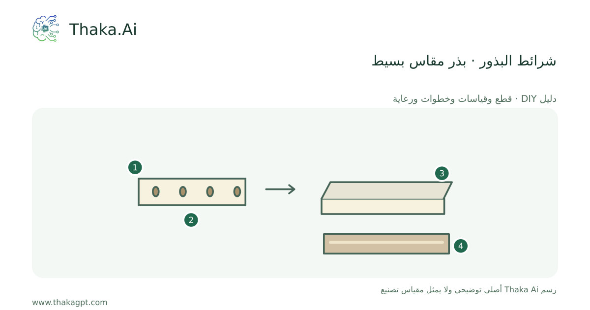 شرائط البذور · بذر مقاس بسيط