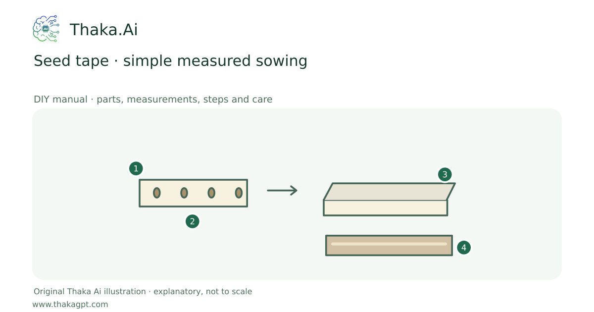 Seed tape · simple measured sowing