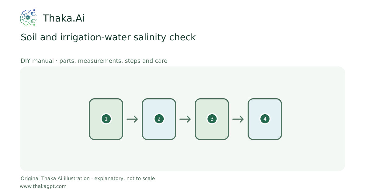 Soil and irrigation-water salinity check