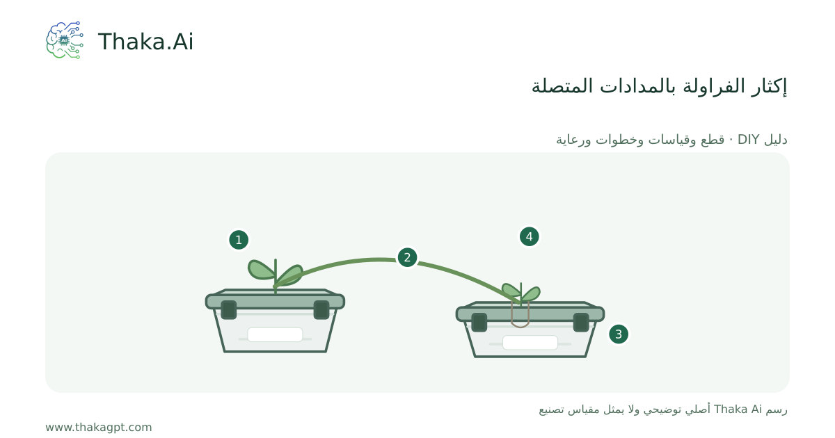 إكثار الفراولة بالمدادات المتصلة