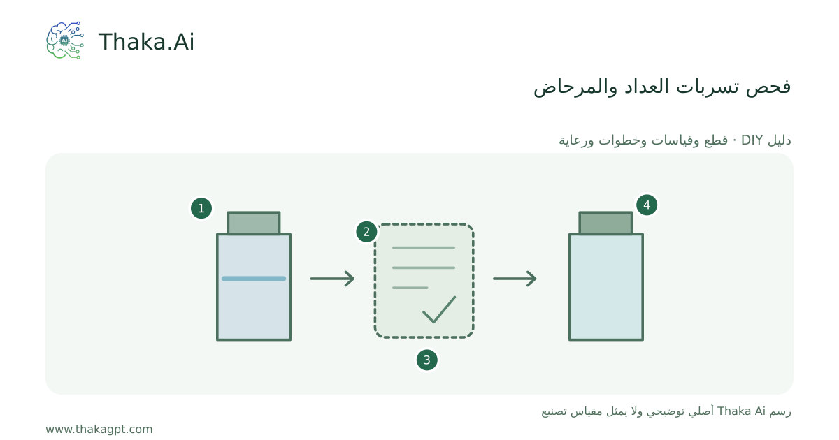 فحص تسربات العداد والمرحاض