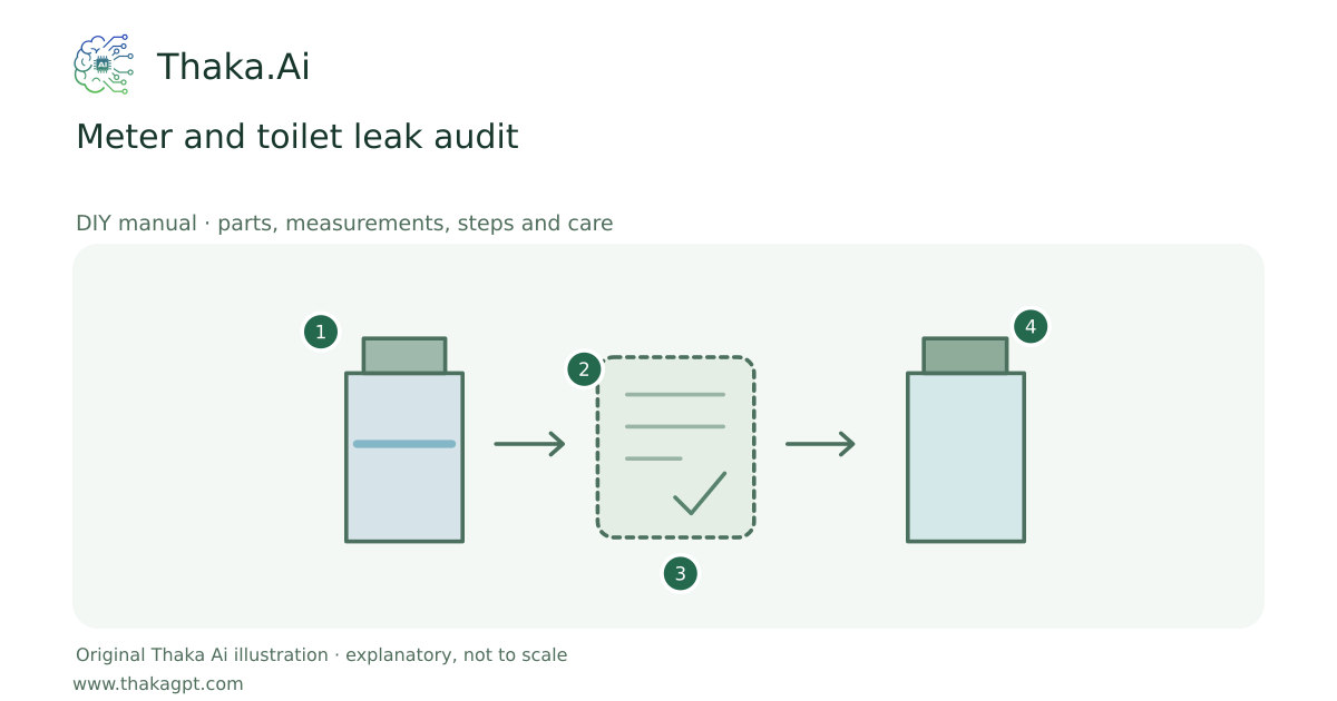 Meter and toilet leak audit