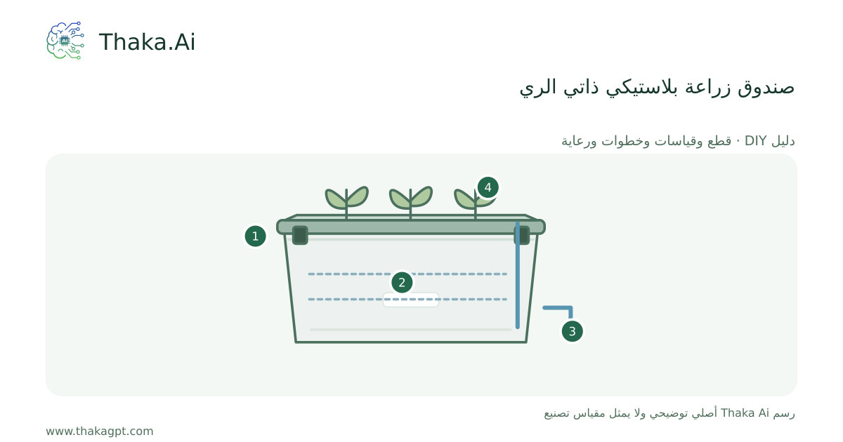 صندوق زراعة بلاستيكي ذاتي الري